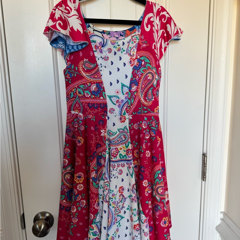 Colorful Paisley Kids Casual Dress